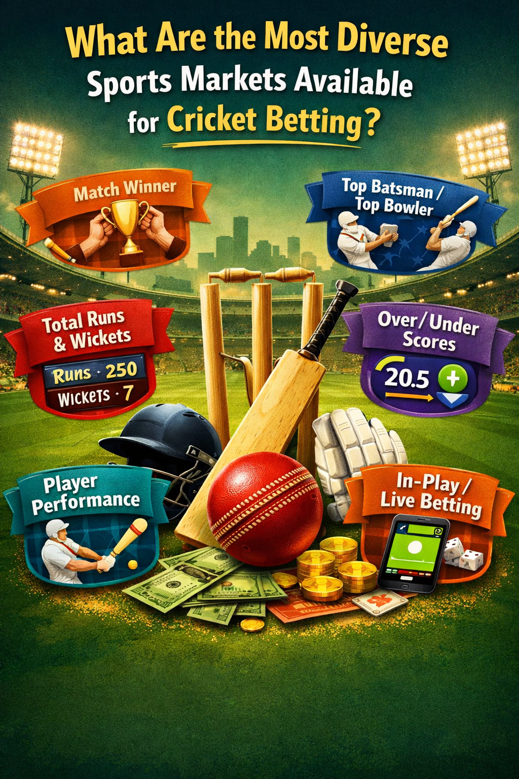 Cricket betting market diversity explained